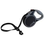 KONG Retractable Terrain Dog Leash for Large Dogs Upto 50kgs, Durable, Reflective, Tangle-Free, Safety Lock, Ergonomic Soft Grip Handle for Pet Hiking, Walks, Training, Black, Large - 16ft/5m