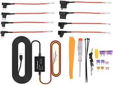 Dash Cam Hardwire Kit, 12V‑28V a 5V Car Dash Camera Charger Cable de Alimentación, Adaptador USB Protección contra Sobrecalentamiento para Mirror Cam Navegador GPS Detector de (TIPO C)