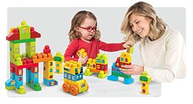 Mega Bloks Mega Blocks Build 'N Learn Math (120 Pieces),Multicolor