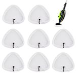 Sgizoku 8Pack Universal Triangular Steam Mop Pads,Washable Microfibre Cloth Pad Compatible with H2O X5 Steam Mop,Replacement Mops Covers for HD/Vax S2/Russell/Viledas Steam Mop Cleaning Cloth