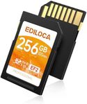 Ediloca SD Card 256GB, Memory Card, Up to 100MB/s, UHS-I, C10, U3, V30, Full-HD & 4K Video, Camera SD Card, Must-Have for Professional Photographers(EF2)