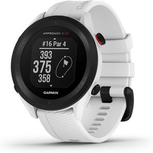 Garmin Approach S12 Golf GPS Watch 44mm – 43,000 Courses, White