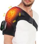 Shoulder Heating Pad, Heated Shoulder Wrap with Massage, Heated Shoulder Brace for Rotator Cuff Frozen Shoulder, Cordless Shoulder Heating Pads Shoulder Massager with Heat