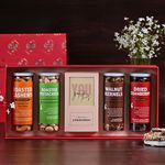 Omay Foods Holiday Cheer Box | Roasted, Healthy Snacks | Gifts for Employees, Clients | Dry Fruits Gift Hamper | Healthy Gift Hamper | Corporate Gift Hamper | Gourmet Gift Pack