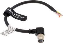 Alvin's Cables 12 Pin Hirose Right Angle Female to Open End Shield Cable for Probilt GIGE Cameras