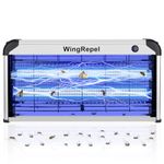 WingRepel 30W Pro Electric Fly Insect Killer 70-120m², Indoor UV Bug Zapper with Double Layer Thicker Grid, Blue Fly Mosquito Light for Home Kitchen Restaurant