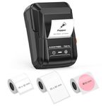 SUPVAN T50M Pro Bluetooth Label Maker Machine with 3 Tapes, Wide Waterproof Label, Versatile App with 40 Fonts and 450+ Icons, Inkless Labeler for Home, Kitchen, School, Office Organization, Black