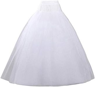 VeMee Underskirt Petticoat for Dresses Bridal Petticoat Women Crinoline Underskirt Slips for Wedding Ball Gown Dress (White New)