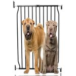 Bettacare Extra Tall Eco Screw Fit Pet Gate, Black, 70cm - 80cm, Extra Tall Gate 100cm in Height, Screw Fitted Dog Gate, Safety Gate for Puppy