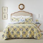 Laura Ashley Home Linley Quilt Set, Twin Pale Yellow 174623