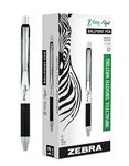 Zebra Pen Z-Grip Flight Retractable Ballpoint Pen, Bold Point 1.2mm, Black Ink, School Supplies, Teacher Supplies, and Office Supplies, Smooth Writing, Quick-Drying, 12-Pack (21910)