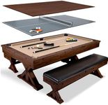 7' 3 in 1 Multi Game Pool Table wit