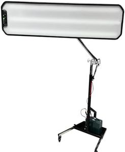 YUNDING 95cm Heavy Duty PDR Light PDR LED Lamp Reflector Board Dent Repair Tools LED Light Reflection Board with Adjustable Holder Hand Tool Set Battery Not Included (Black, L)