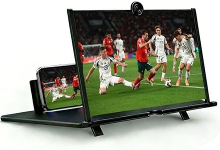 KUVPIUS 18Inch Phone Screen Magnifier, Pull-Out Type Big Screen Magnifier for Cell Phone, Portable Mobile Phone Amplifier for Watching Video and Shows