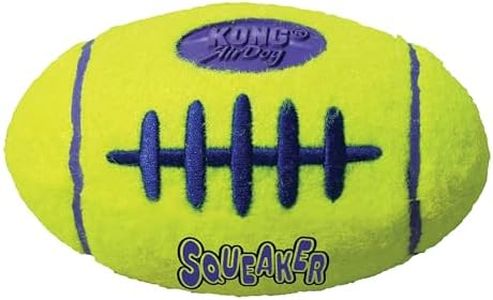 KONG AirDog Squeaker Football - Dog Toy Premium Squeak Football, Gentle on Teeth - for Medium Dogs