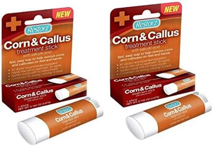 Restorz Corn and Callus Remover Stick with Salicylic Acid (2 Pack) - No Mess Ointment Applicator for Gentle Removal/Portable & Travel Size Tube/Fast Acting Support for Skin, Hands, Feet & Toes