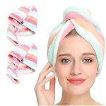 AuroTrends Microfiber Hair Towel 2P