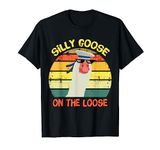 Silly Goose On The Loose Funny Saying Vintage T-Shirt