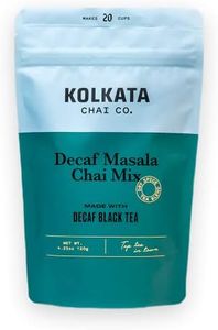Kolkata Chai Decaf Masala Chai mix, Makes 20 cups, Premium loose leaf tea and spice blend, All Natural, 4.23 oz