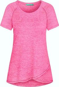 Kimmery Womens Workout Tops for Women Summer Tops for Women 2025 Womens Short Sleeve Tops for Women Athletic Tops Pink 2XL