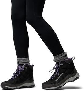 Columbia Women’s Waterproof Snow Boots, Black/Plum Purple – Size 5 UK