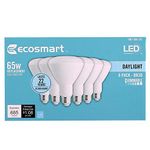 (6-Pack) EcoSmart 65W Replacement (10.5W) LED BR30 Dimmable Daylight (5000K) Medium Base (E26) Energy Star Rated Reflector Lamp for Recessed Can Lights