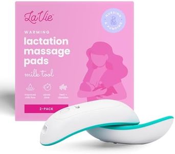 LaVie 2-in-1 Warming Lactation Massager, 2 Pack, Heat and Vibration, Pumping and Breastfeeding Essential, for Clogged Ducts, Improved Milk Flow, Mastitis