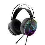 ZEBRONICS Zeb-Blitz USB Gaming Wired On Ear Headphones with Mic with Dolby Atmos, RGB Led, Windows Software, Simulated 7.1 Surround Sound, 2.4 Meter Braided Cable Flexible Padded Ear Cushions(Black)