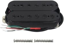 FLEOR Alnico 5 Electric Guitar Neck Pickup Double Coil Humbucker Pickups-Black