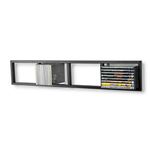 You Have Space Modern Wall Mount Cd DVD Media Rack Storage Metal Shelf Organizer (Black)