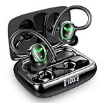 Wireless Earbuds, Wireless Headphones Running Bluetooth 5.3 Headphones with Dual Mic, Wireless Earphones Noise Cancelling Earbuds Sport Earhook IP7 Waterproof, 48H Stereo Headset, USB-C, LED Display