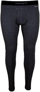 CARHARTT Men's 100% Cotton Midweight Bottom, Black Heather, Medium
