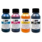 Edible Ink for Canon & Epson Edible Printer - Bottled Refills (4 x 100ml) - Full Set of Bottled Edible Inks in Black, Cyan, Magenta and Yellow for CMYK Inkjet Edible Printers