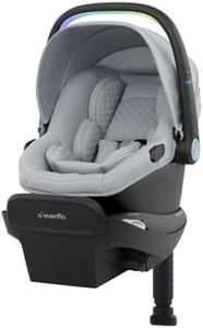 Evenflo Revolve180 LiteMax NXT Rotating Rear-Facing Lightweight Preemie and Infant Car Seat 3-30lbs with SensorySoothe & Accessory Load Leg. Easy Install with Base (Quartz)