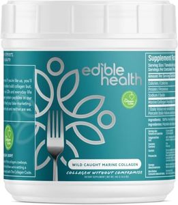 Edible Health High Protein Marine Collagen Peptides Powder, Dairy & Gluten Free Hydrolyzed Collagen, Quality Collagen Protein for Diet & Everyday, Carb Free Marine Collagen, 15.6oz Tub 34 Day Supply