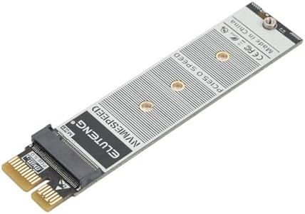 ELUTENG PCIe NVMe Adapter with Aluminum Heatsink - M.2 PCIe Card Supports PCI-Express X1/X4/X8/X16 Slots, Low Profile Bracket, Max 4TB Capacity, Compatible with 2230/2242/2260/2280 SSDs