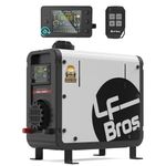 LF Bros 12V/24V/230V Portable Diesel Heater, Parking Air Heater 5kw with Timer LCD Switch for RV, Truck, Tent, Garage (White)