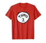 Dr. Seuss Thing 2 Emblem RED T-shirt T-Shirt