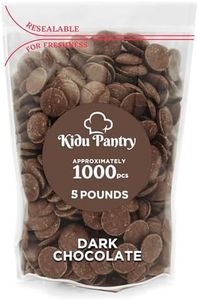 Kidu Pantry Melting Chocolate Wafers Bulk In Resealable Bag (Dark, 5 Pound)