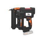 Worx WX844.9 20V Cordless 18 Gauge Narrow Crown Stapler - Efficient Battery Powered Staple Gun for Woodworking, Trim, Cabinets, Underlayment - Quick-Load, Anti-Ejection, Dual Firing Modes - Tool Only