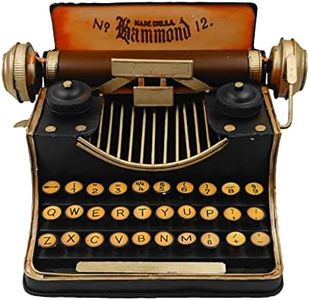 VANLAXY Money Bank Retro Vintage Tin Antique Typewriter Model Piggy Bank Coin Bank Classic Decoration for Home Shoot Movie Props