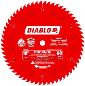 Freud D1060X Diablo 10-Inch 60 Tooth ATB Fine Finish Saw Blade with 5/8-Inch Arbor and PermaShield Coating