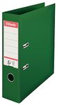 Esselte A4 Lever Arch File, Green, 72mm Spine, Plastic, 811360, 500 Sheets Capacity