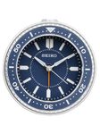 Seiko Mai Bedroom Alarm Clock, Metallic Blue