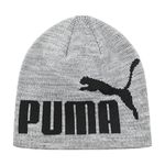 PUMA Evercat Logo Beanie, Gray/Black, One Size