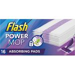 Power Mop Refills with 16 Pads Floor Cleaning Absorbing Lock Home Surface Pad Multi-Surface