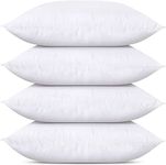 Utopia Bedding Throw Pillow Inserts (Set of 4, White), 12 x 20 Inches Pillow Inserts for Sofa, Bed and Couch Decorative Stuffer Pillows