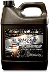 Milwaukee Muscle Car Shampoo - 50 Fl Oz - Professional Ceramic Car Wash Soap for Auto, Cars, Motorcycles, RV's and Boats - pH Neutral Formula - Rejuvenates Paint and Ceramic Coating for Cars