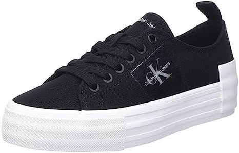 Calvin Klein Jeans Femme Baskets Vulcanisées Chaussures, Noir (Black), 39 EU
