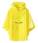 Kids Waterproof Rain Poncho Cape Yellow Medium